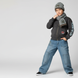 Boys&rsquo; bomber jacket Wojcik "Zasada Gry 2" graphite, 128