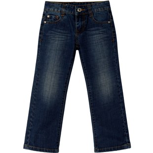 Boy's Blue Jeans "Morskie Wyzwanie" Wojcik Classic with Faded Effect, 98