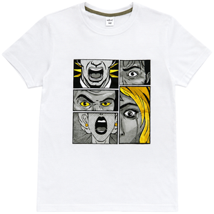T-shirt for boy Wojcik Miasto Rzadzi white, 128