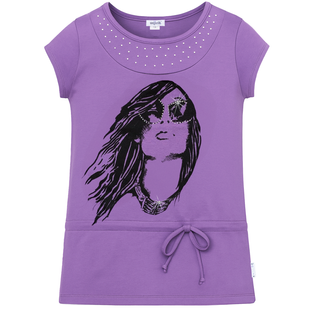 Tunic for girls Wojcik Czas Zakupow purple, 128