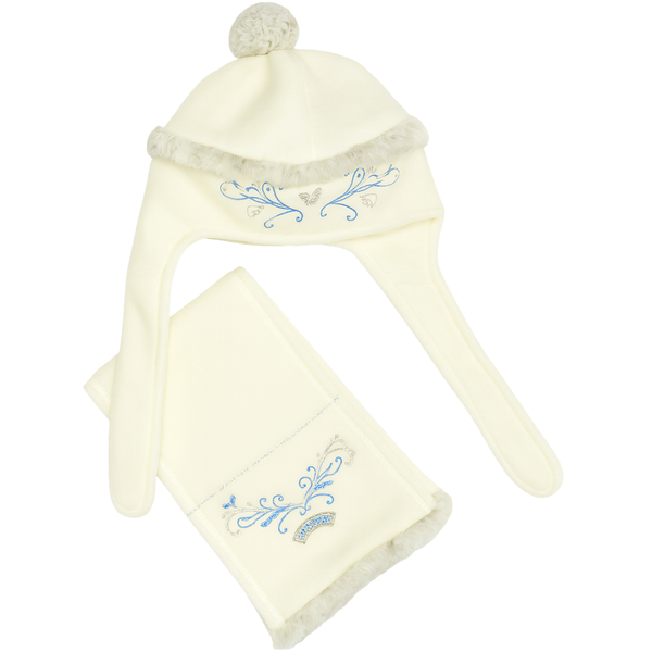 Girls&rsquo; mittens Wojcik Slodki Szczeniak cream, 86