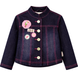 Girl's Denim Jacket "Ekzotyczna Podroz" Wojcik Blue with Patches, 92
