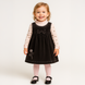 Girls&rsquo; pinafore Wojcik Plac Zabaw graphite corduroy, 80