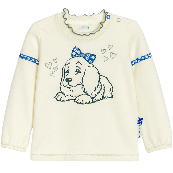 Girls&rsquo; skirt Wojcik Slodki Szczeniak blue corduroy, 80