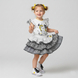 Girl's Set Wojcik "Daisy w Krainie Czarow 1" T-shirt and Tiered Skirt, 86