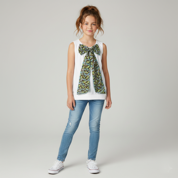 Tunic for girls Wojcik Piekny Czas white, 128