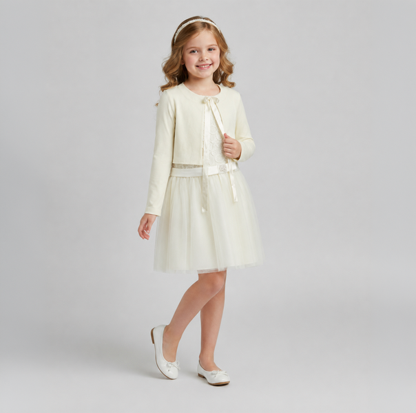 Wojcik Perlowe Impresje 1 Girls&rsquo; Cream Elegant Jacket, 122