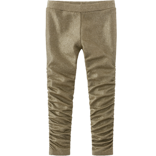 Girls&rsquo; Leggings Wojcik Brazowe Refleksy Brown, 116