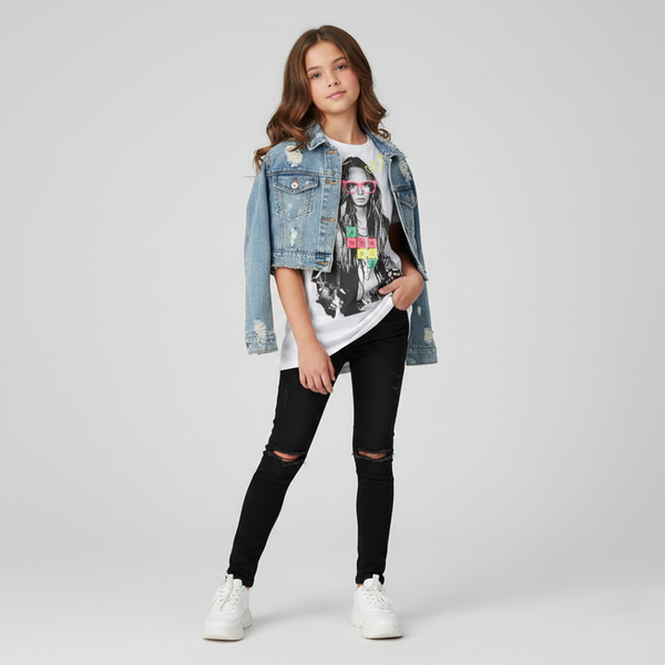 T-shirt for a teenage girl Young Reporter 141-46G-16-200 white, 152