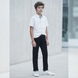 Black pants for boys Reporter Young 133-10B-05-100 for school, 146