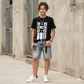 T-shirt for teenage boy King black, 170