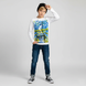 Лонгслів для хлопчика підлітка "NYC American View" Reporter Young 133-42B-35-200 білий YRWB2013 фото 2