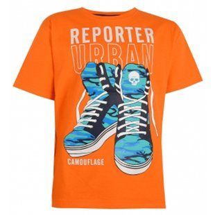 T-shirt for teenage boy Reporter Young 141-40B-39-380 orange, 146