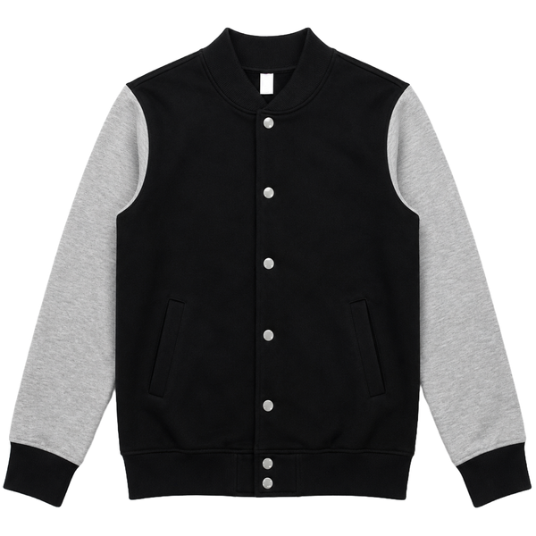 Teenage Boys Bomber Jacket B-009 Blue with Grey Sleeves, 146