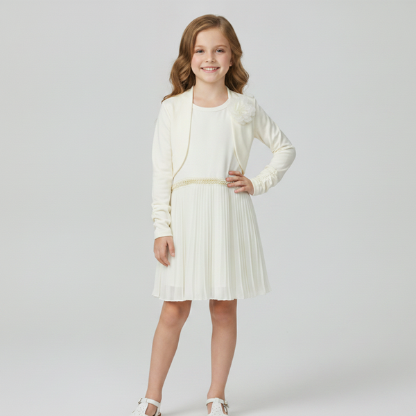 Wojcik Perlowe Impresje 2 Girls&rsquo; Cream Elegant Bolero, 122