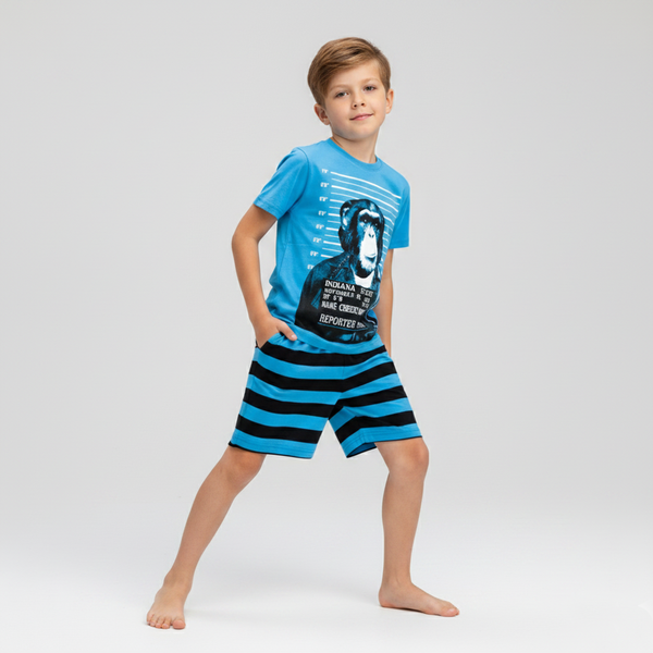 Pajamas for boys Young Reporter 131-98B-02-405 blue, 122