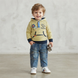 Boys Striped Cotton Hoodie Wojcik "Zabawa Na Lace" with Kangaroo Pocket, 74