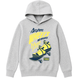 Teenage Boys Grey Hoodie B-005 with Skate Print and Hood, 164