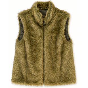 Girls&rsquo; faux fur brown vest Wojcik Bądź Wyjątkowa, 140