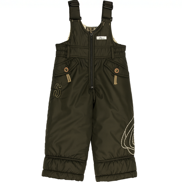 Winter jacket for girls Wojcik "Stylowa Roza 1" beige-brown with faux fur, 92