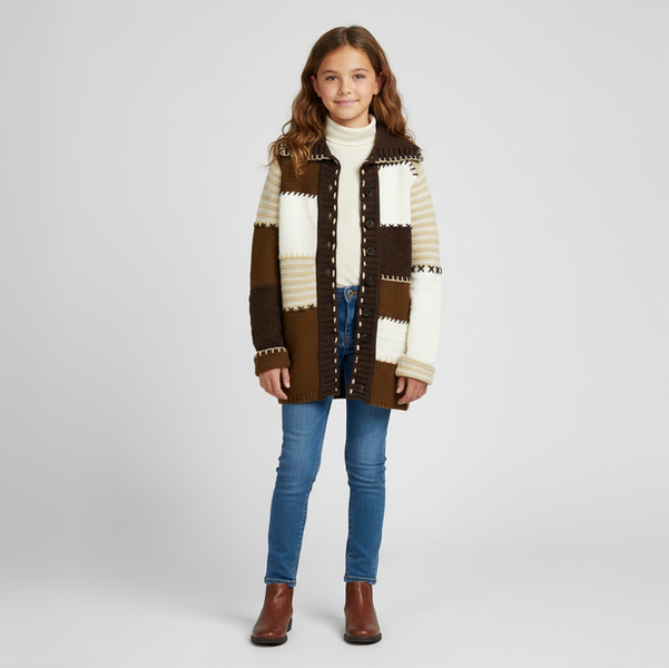 Girl&rsquo;s Sweater Pampolina brown K52, 158