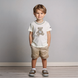 T-shirt for boys Wojcik Mieciutki Przyjaciel white, 80