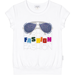 T-shirt for girls Wojcik Moda white, 128