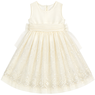 Wojcik Sofie Girls&rsquo; Cream Elegant Dress, 110