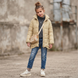 Autumn-Winter Jacket for Girls Wojcik Stylowa i Trendy Beige, 140