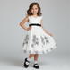 Girl's Dress Wojcik "Piekna Roza" White with Cotton Embroidered Skirt, 98