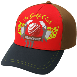 Baseball cap for boy Wojcik "Klub Golfa" red, 152