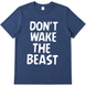 Футболка для хлопчика підлітка Don't wake the beast синя dinos 7 фото 1
