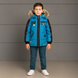 Boys&rsquo; winter-autumn jacket Wojcik "Czas Luzu 1" turquoise, 128
