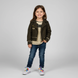 Girls knitted bomber jacket Wojcik "Stylowa Roza 1" brown, 92