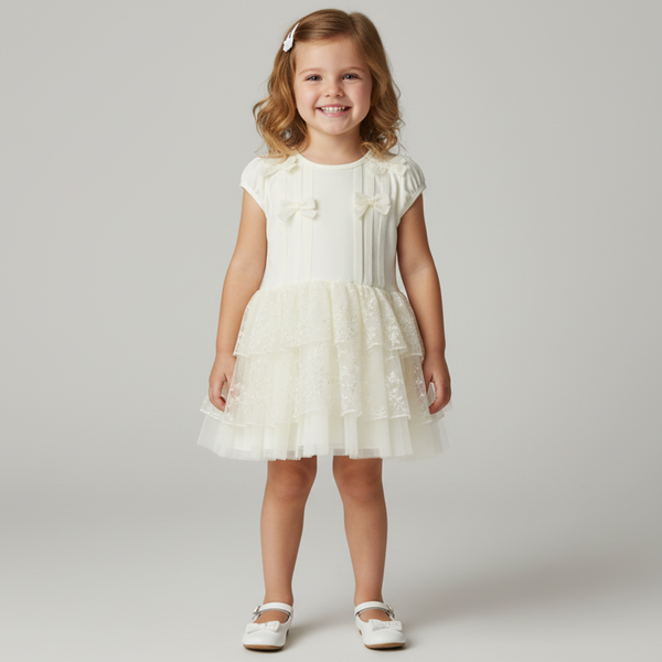 Wojcik List Dla Ciebie 1 Girls&rsquo; Cream Dress, 80
