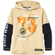 Boys' long-sleeved shirt with a hood "Eagle's Team" Voytsik beige, 146