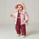 Winter insulated pants for girls Wojcik "Barwny Ogrod 1" raspberry pink, 80
