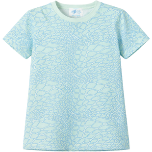 T-shirt for girls Wojcik Blue Laguna blue, 134