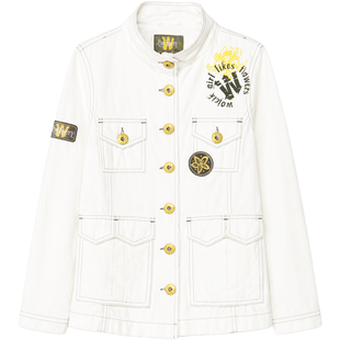 Girl's Cotton Jacket Wojcik "Czysty Liuks" White, 128