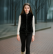 Girls&rsquo; faux fur black vest Reporter Young 143-61G-33-100, 122