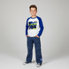 Long sleeve T-shirt for boys Wojcik &ldquo;Czas Luzu&rdquo; cotton white with print, 128