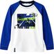 Long sleeve T-shirt for boys Wojcik &ldquo;Czas Luzu&rdquo; cotton white with print, 128