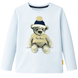 Boy's Long Sleeve Shirt "Mis Tom" Wojcik Light Blue with Bear in Glasses Print, 92