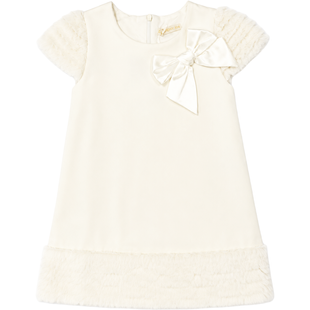 Wojcik Skarb Girls&rsquo; Cream Elegant Dress, 104
