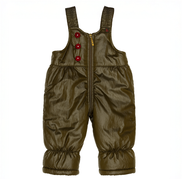 Winter jacket with pants for girls Wojcik "Slodka Ogrodniczka" red with faux fur, 80