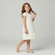 Wojcik Skarb Girls&rsquo; Cream Elegant Dress, 104