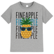 T-shirt for teenage boy Pineapple gray, 134