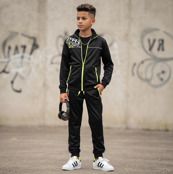 Boys&rsquo; Black Sports Jacket Reporter Young 141-54B-06-100, 158