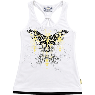 Tank top for girls Wojcik Tajemnicza Dzungla white, 134