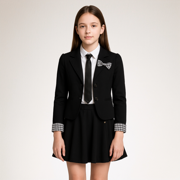 Спідниця чорна трикотажна для дівчинки Reporter Young шкільна 143-22G-09-100 YRGW 2015 фото